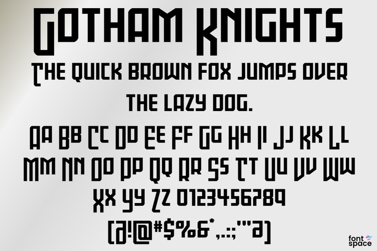 Gotham Knights字体 4