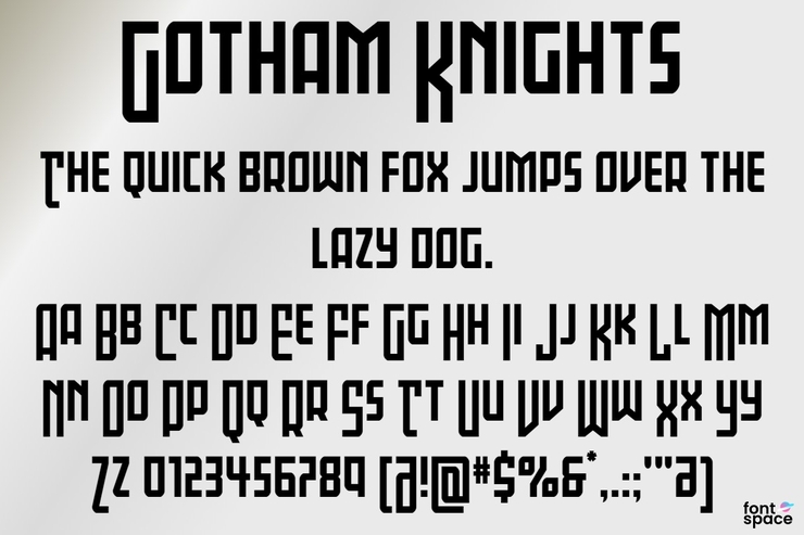 Gotham Knights字体 7