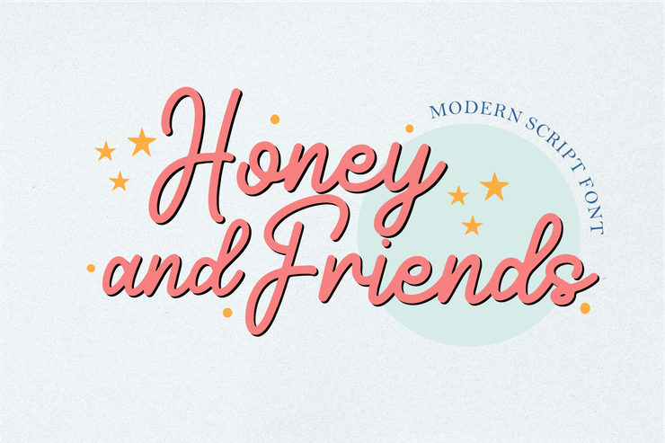 Honey and Friends字体 6