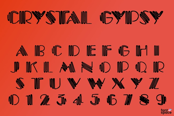 Crystal Gypsy字体 1