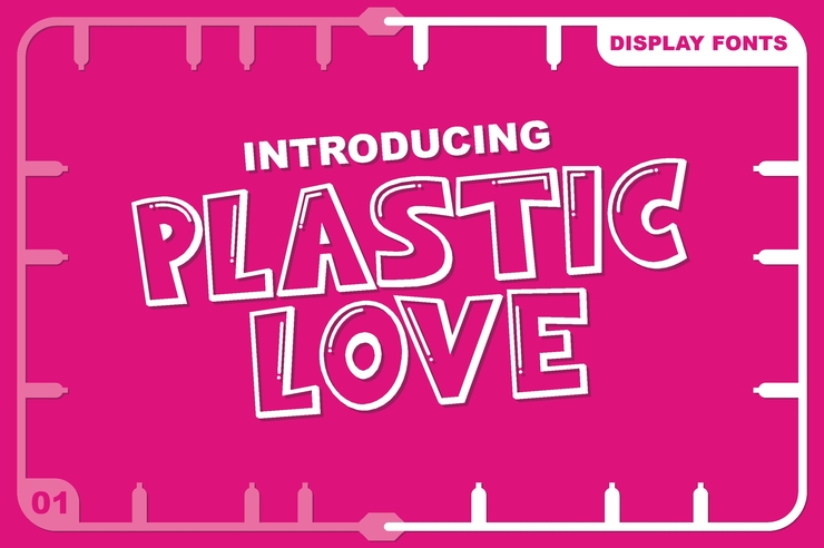 Plastic Love字体 3