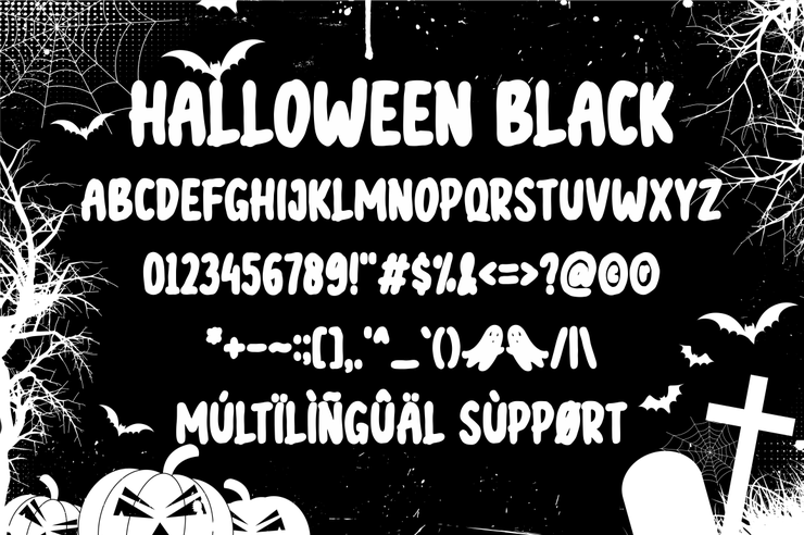 halloween black字体 3