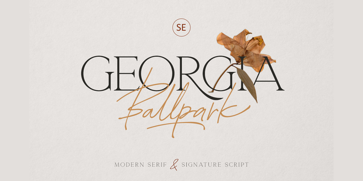Georgia Ballpark Script字体 1