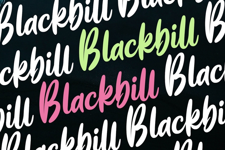 Blackbill字体 3