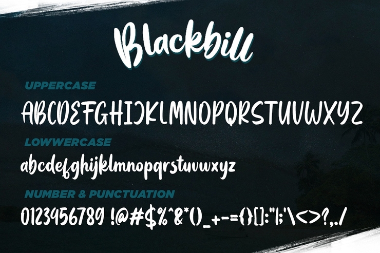 Blackbill字体 6