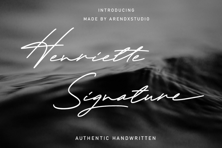 Henriette Signature字体 5