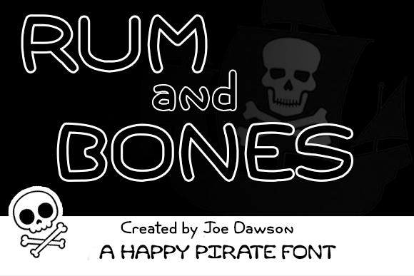 Rum and Bones字体 1