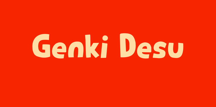 Genki Desu字体 1