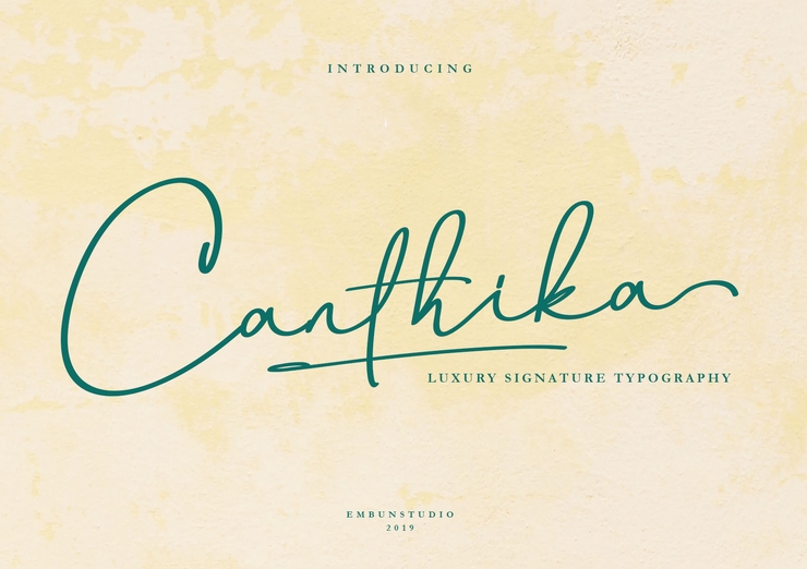 Canthika字体 1