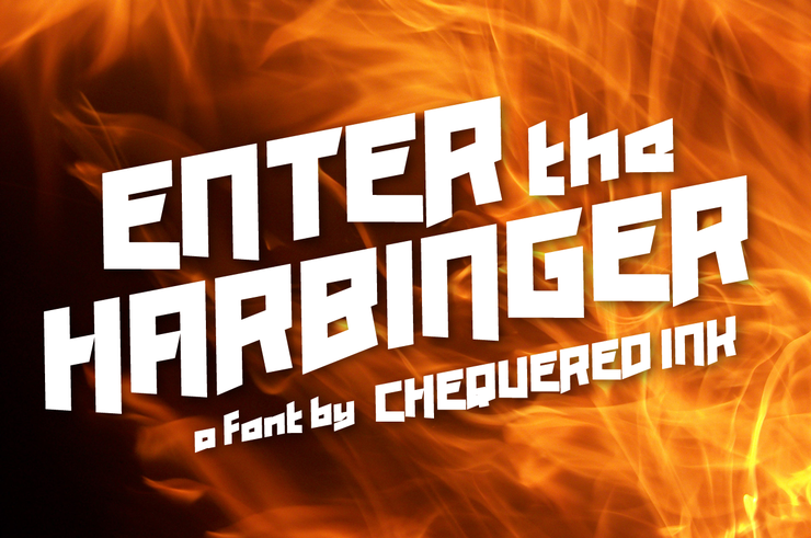 Enter the Harbinger字体 1