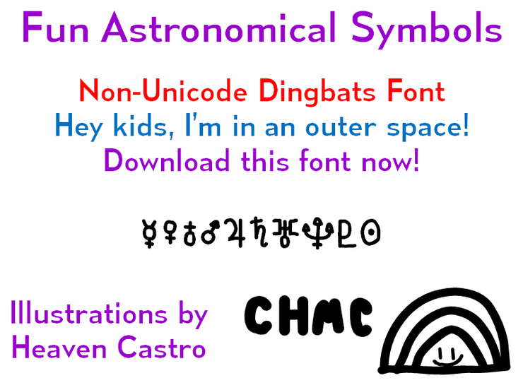 Fun Astronomical Symbols字体 1