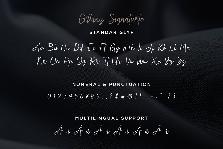 Gittany Signature字体 1