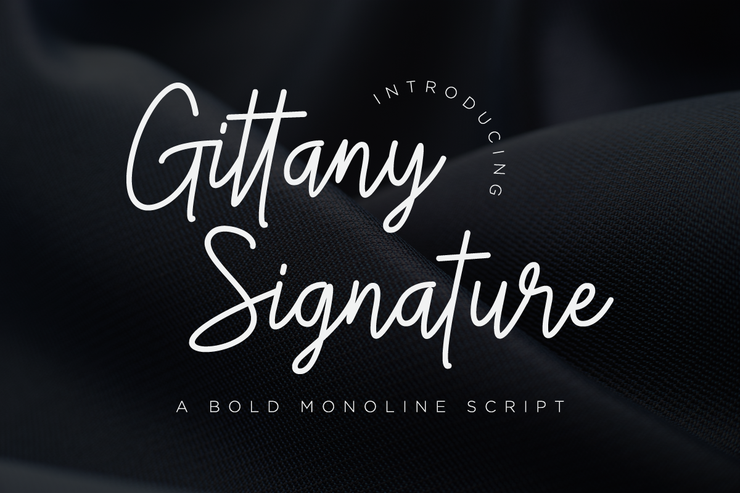 Gittany Signature字体 3