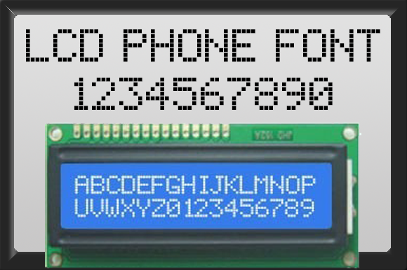 lcd phone字体 1