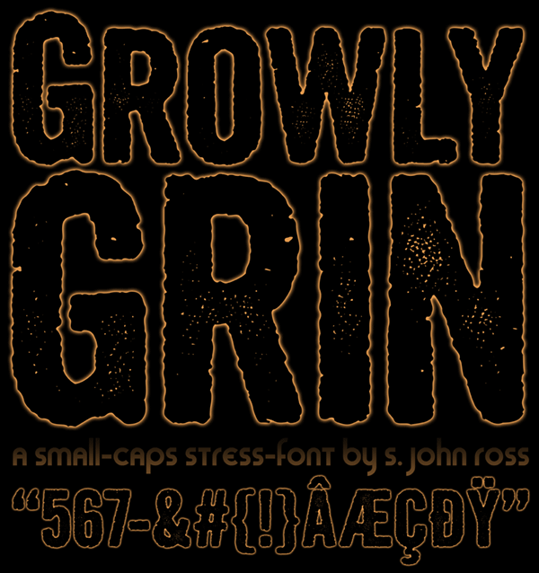 Growly Grin字体 2