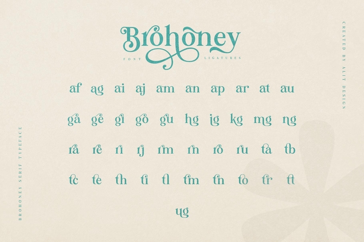 Brohoney字体 3