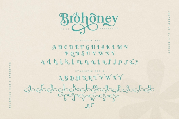 Brohoney字体 7