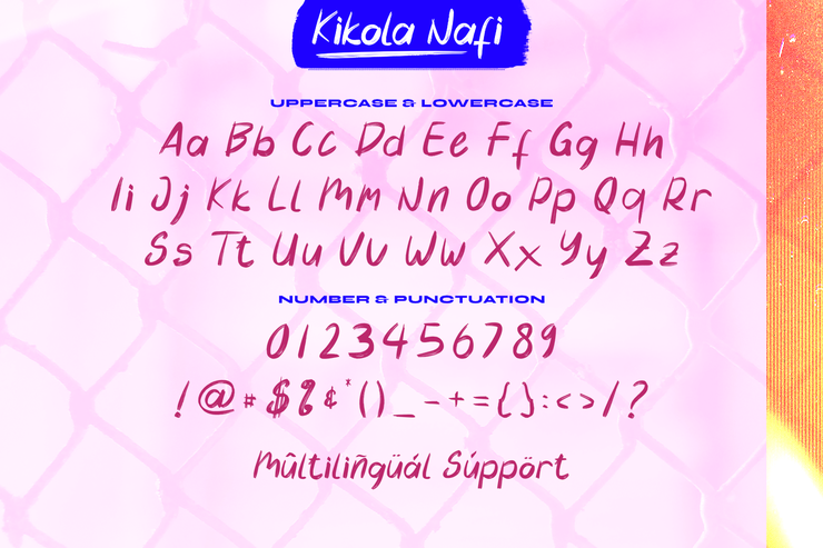 Kikola Nafi字体 5