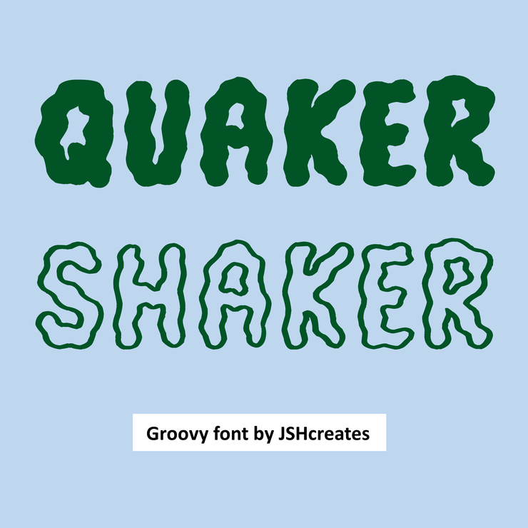 Quaker Shaker字体 1