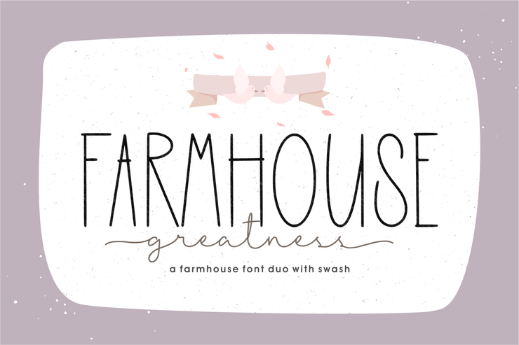 Farmhouse Greatness Script字体 2