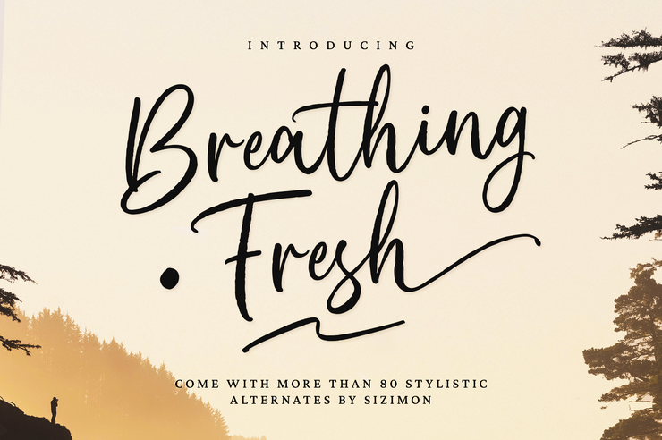 Breathing Fresh字体 2