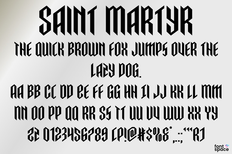 Saint Martyr字体 1