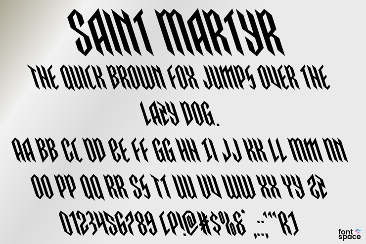 Saint Martyr字体 3