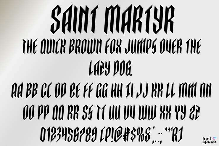 Saint Martyr字体 5