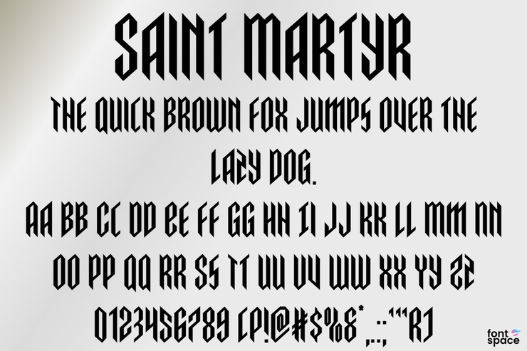 Saint Martyr字体 6