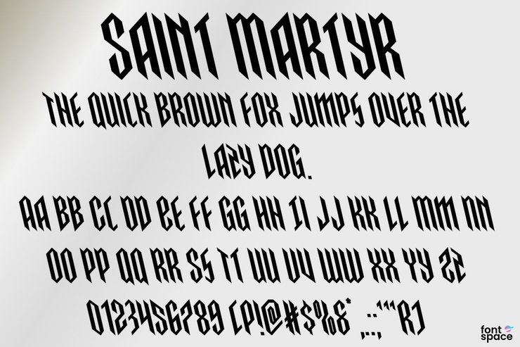 Saint Martyr字体 7