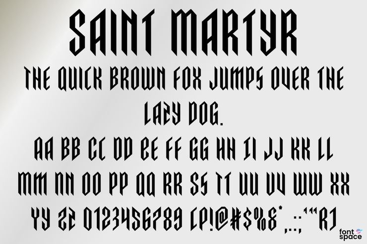 Saint Martyr字体 8