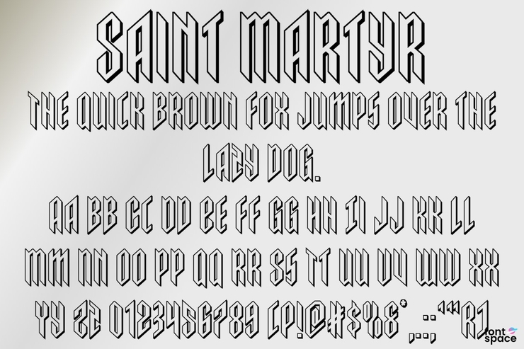Saint Martyr字体 9