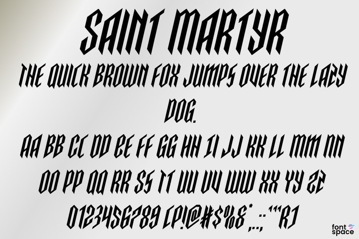 Saint Martyr字体 10