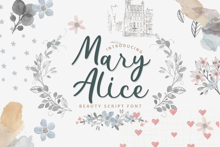 Mary Alice字体 5