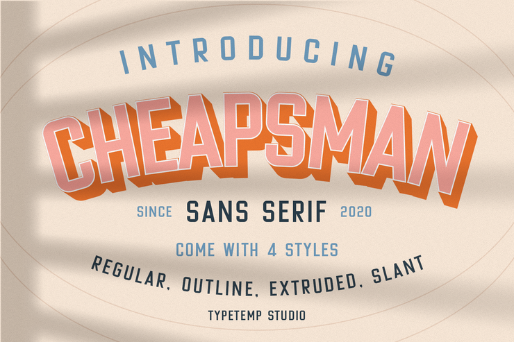 Cheapsman字体 5