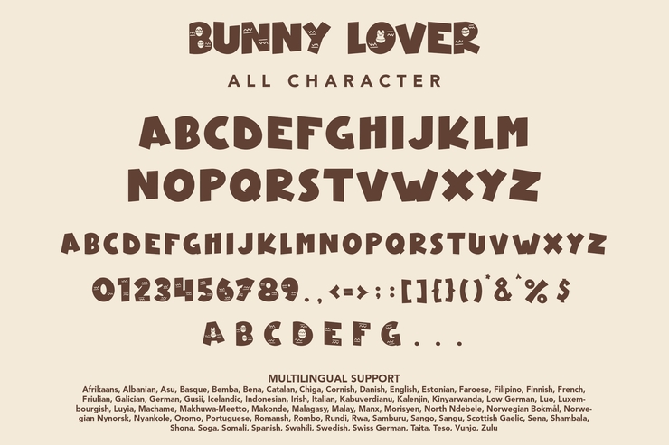 Bunny Lover字体 2