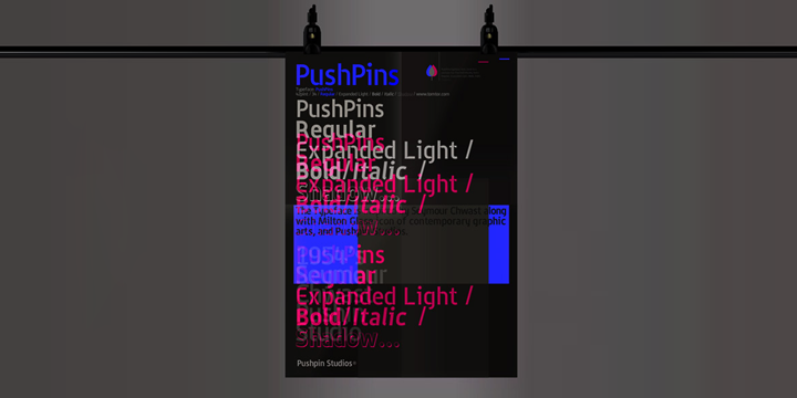 PushPins字体 2