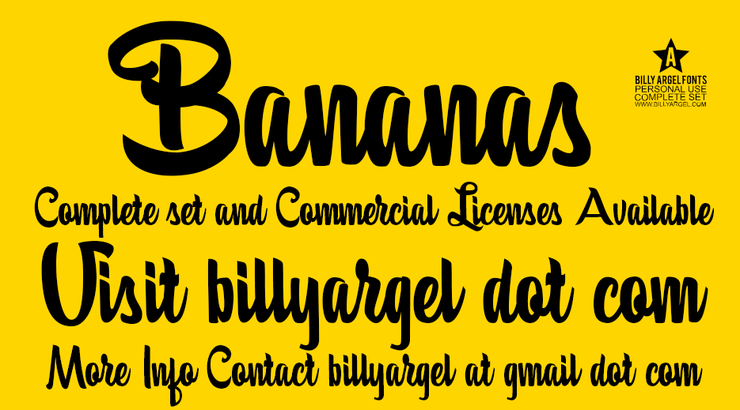 Bananas字体 1
