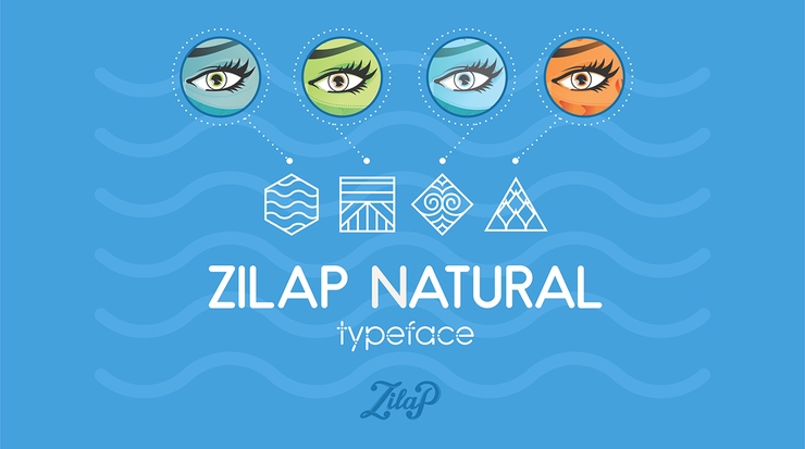 Zilap Natural字体 6