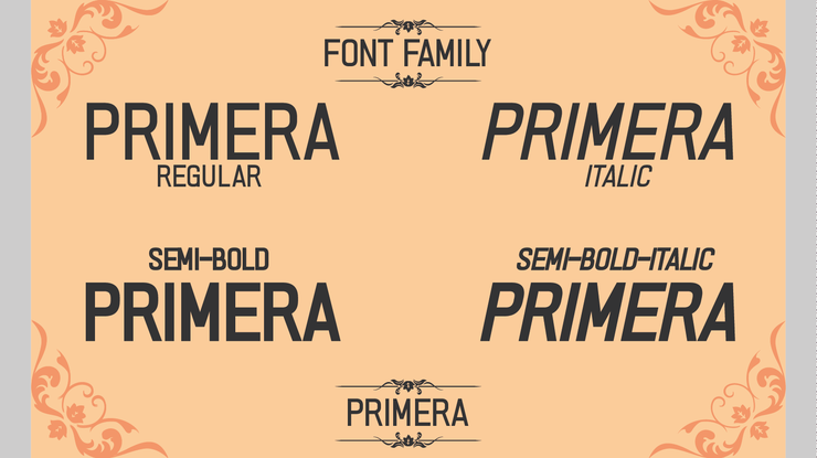 PRIMERA字体 4