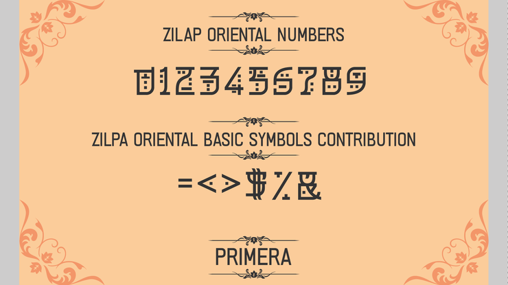 PRIMERA字体 6