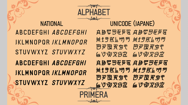 PRIMERA字体 7