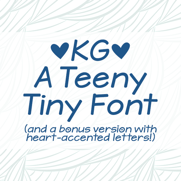 KG A Teeny Tiny字体 1