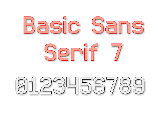 Basic Sans Serif 7字体 1
