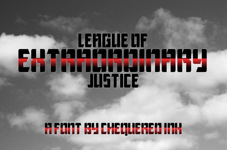 League of Extraordinary Justice字体 1
