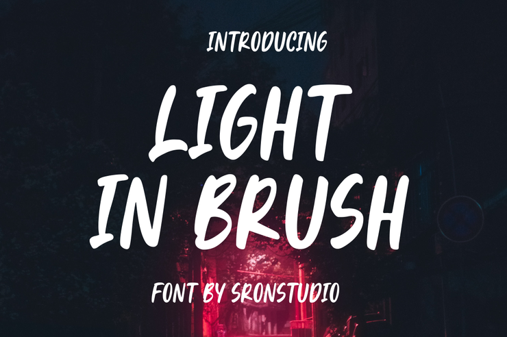 Light In Brush字体 3