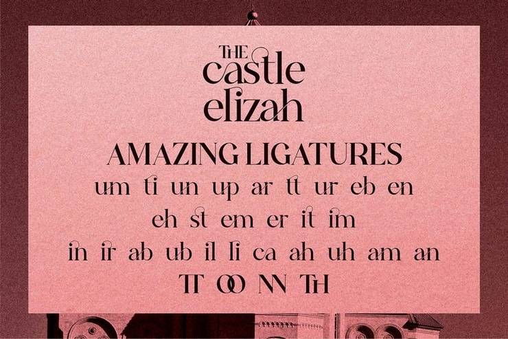 The Castle Elizah字体 6