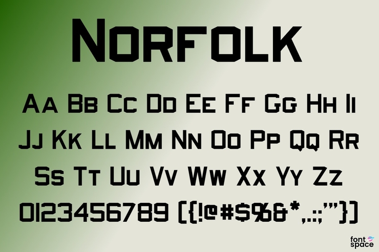Norfolk字体 1