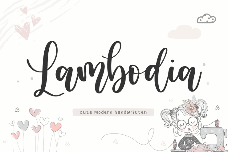 Lambodia字体 1