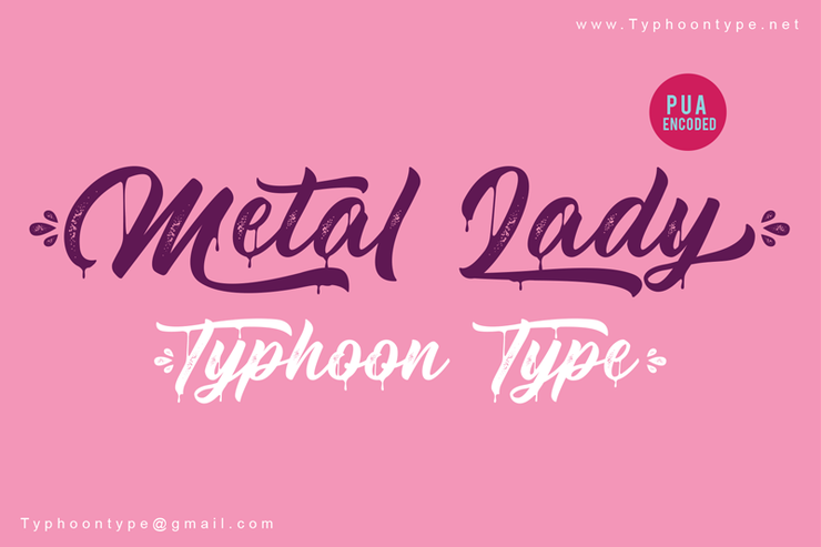 Metal Lady -字体 1